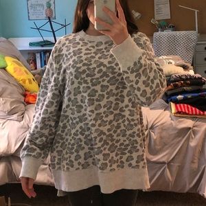 aerie cheetah crewneck